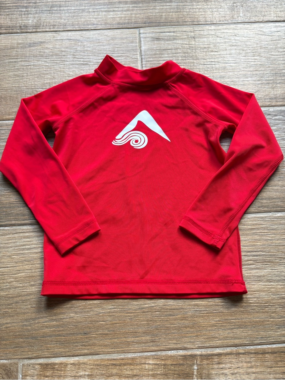 Kanu Surf Kids Red Rash Guard Swim Shirt, Size 3T